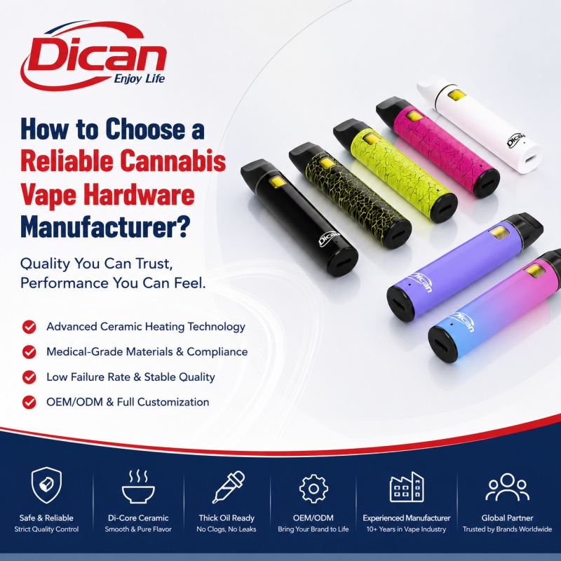 How to Choose a Reliable Cannabis Vape Hardware Manufacturer