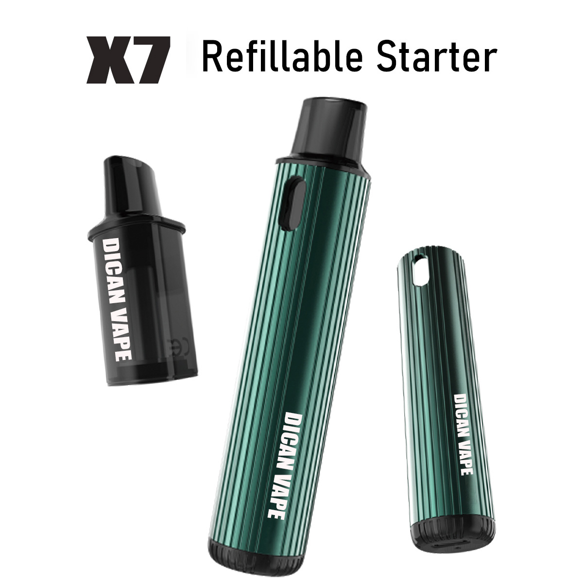 X7 Premium Refillable Pod Disposable Vape Starter